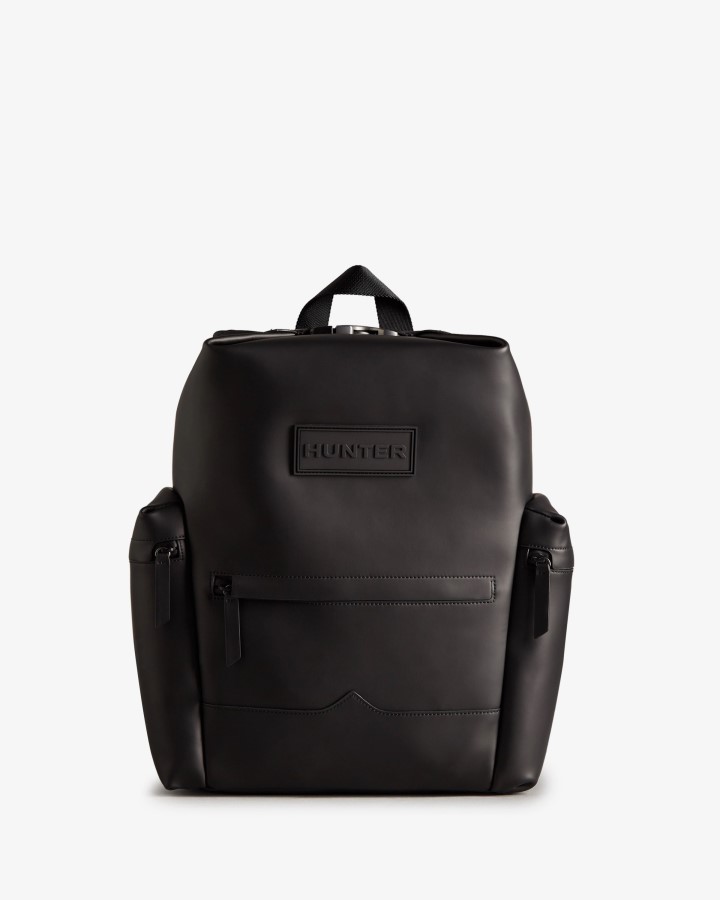 Mochila Hunter Top Clip - Cuero Engomado Negro
