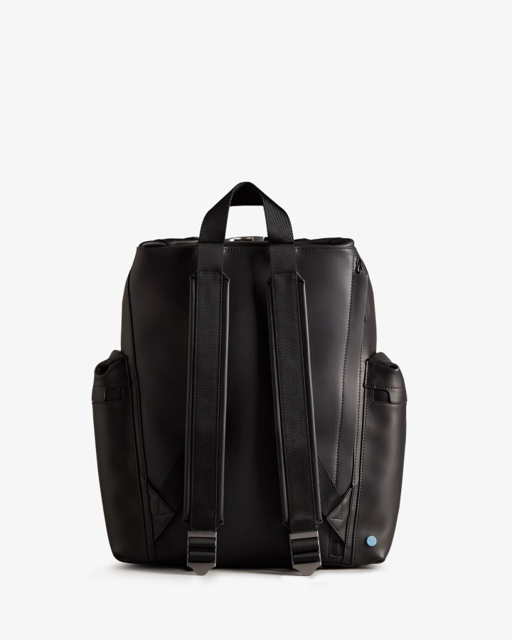 Mochila Hunter Top Clip - Cuero Engomado Negro