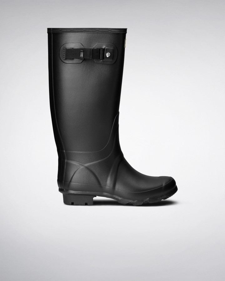 Hunter Botas De Agua De Pierna Ancha Huntress Para Mujer, Color Negro