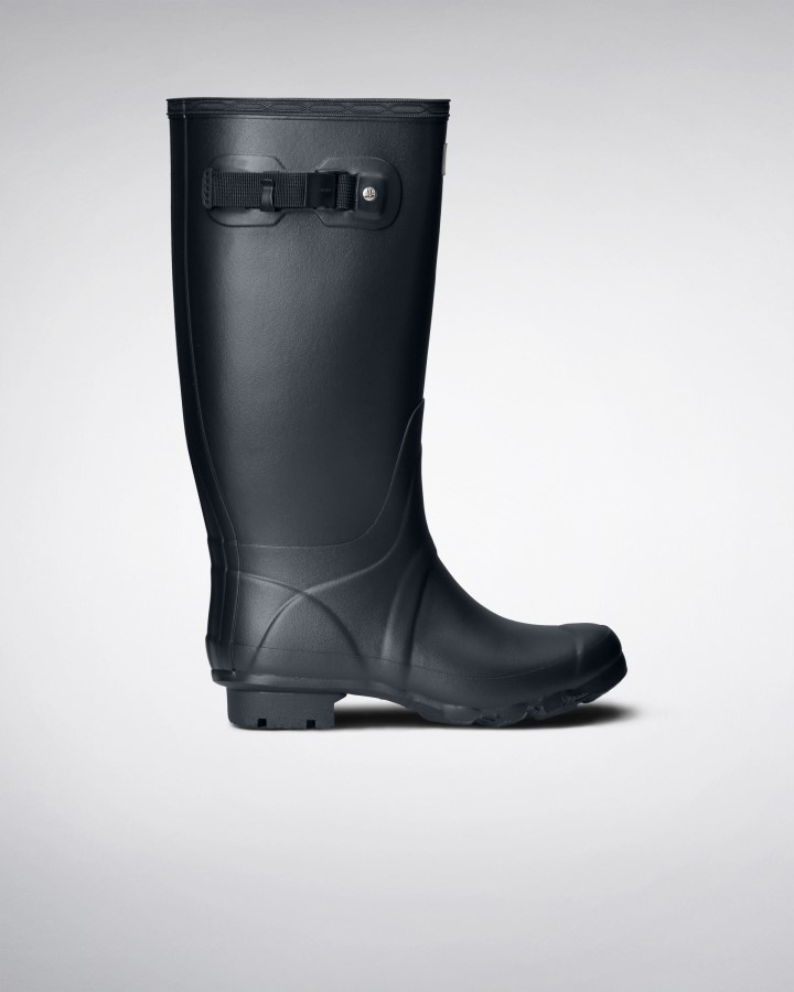 Hunter Botas De Lluvia De Pierna Ancha Huntress Para Mujer Azul Marino
