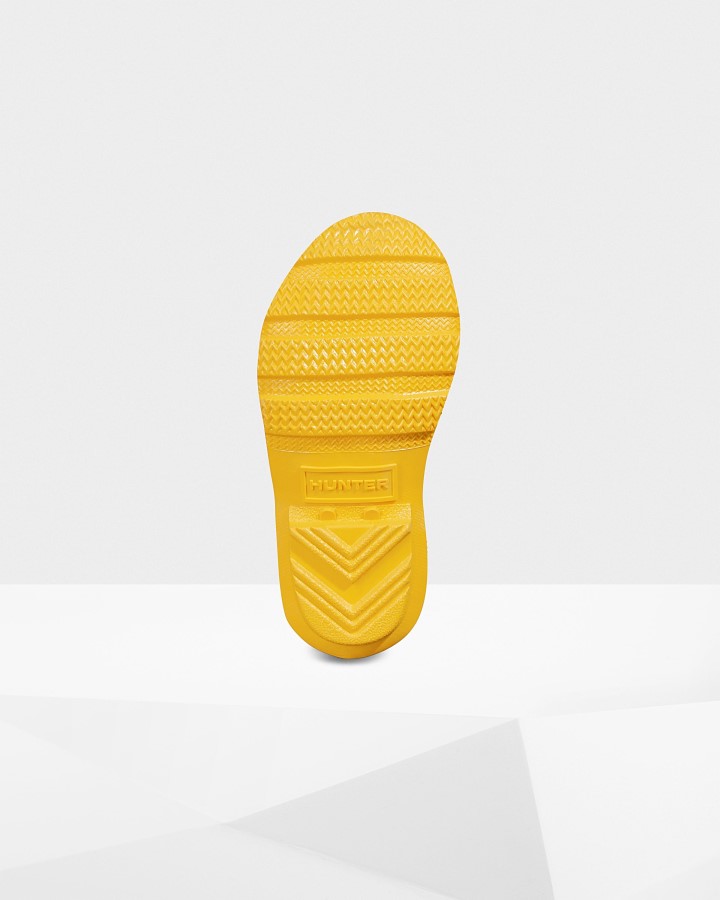 Botas De Agua Con Brillo Para Niños Pequeños (2-6 Años) Original De Hunter Amarillo