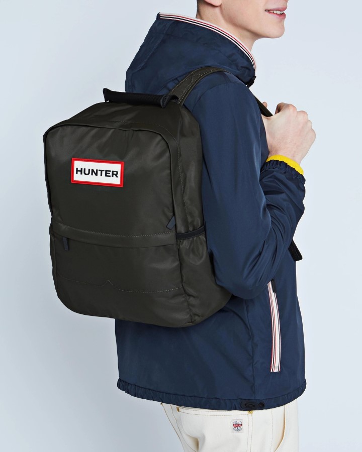 Mochila Hunter De Nailon Verde Oliva Oscuro