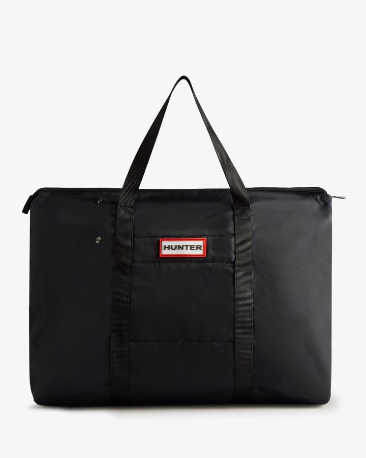 Bolsa De Fin De Semana De Nailon Hunter Negra
