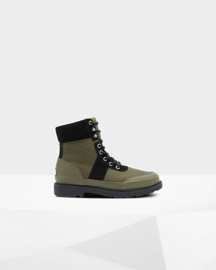 Hunter Botas Commando Aisladas Para Mujer Negro-oliva