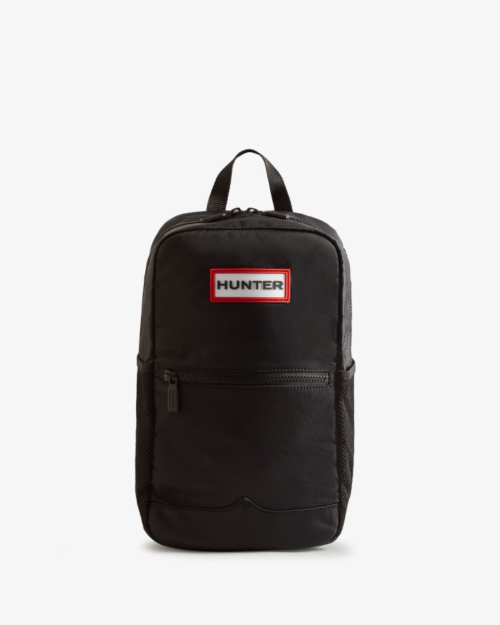 Bolso De Hombro Hunter De Nailon Negro