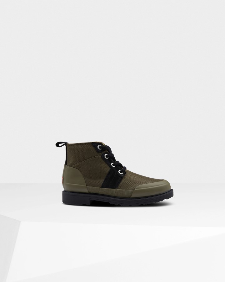 Hunter Botines Con Aislamiento Para Mujer En El Tobillo Negro-oliva