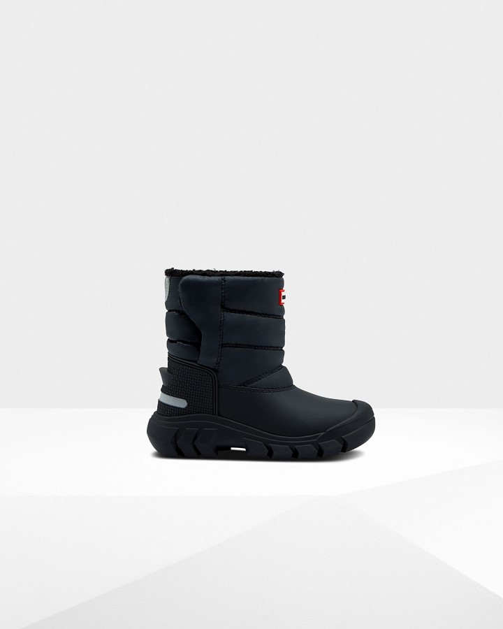 Botas De Nieve Con Aislamiento Hunter Para Niños Pequeños (18 Meses-6 Años) Negras