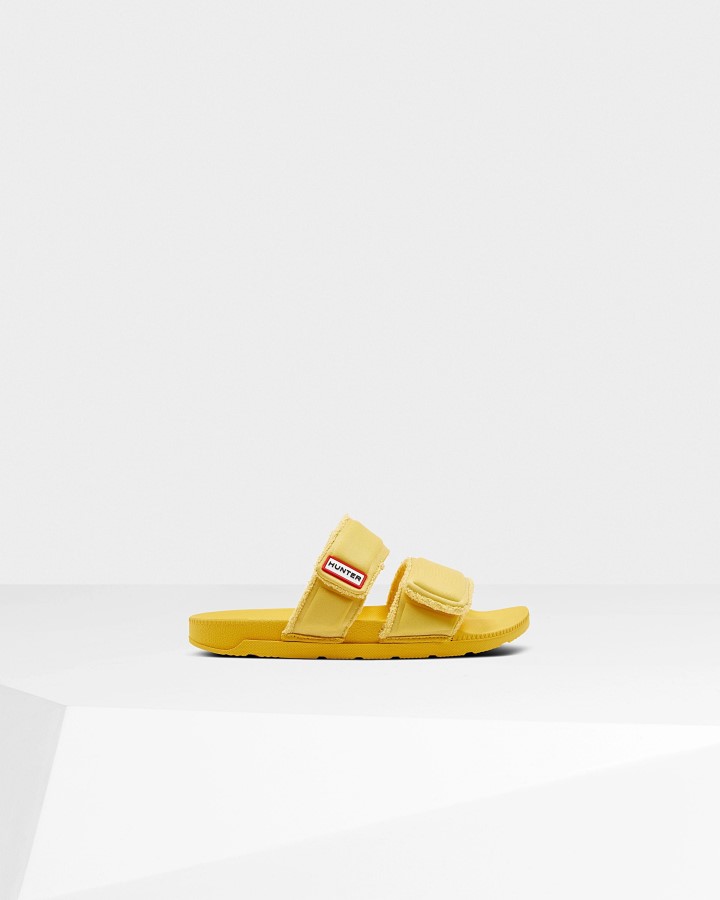 Chanclas Con Tiras Dobles Para Mujer Hunter Amarillo Girasol