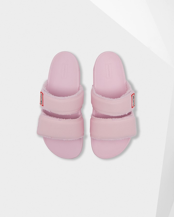 Chanclas De Mujer Hunter Con Correa Doble Foxglove Rosa