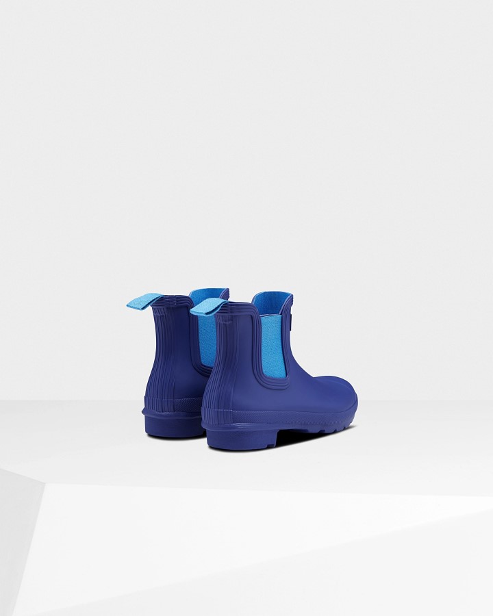 Botas Chelsea Originales Mujer Hunter índigo Amargo-azul Polar