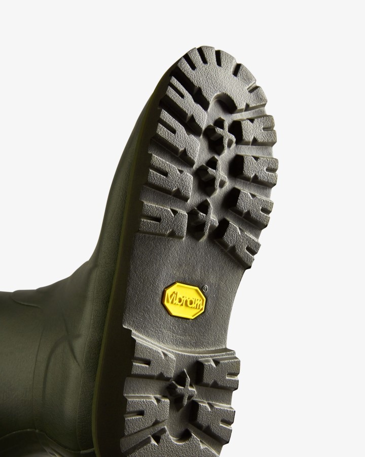 Hunter Balmoral - Botas De Agua Ajustables Laterales Para Hombre, Color Oliva Oscuro