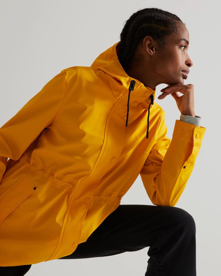 Cazadora Impermeable Ligera Mujer Hunter Amarilla