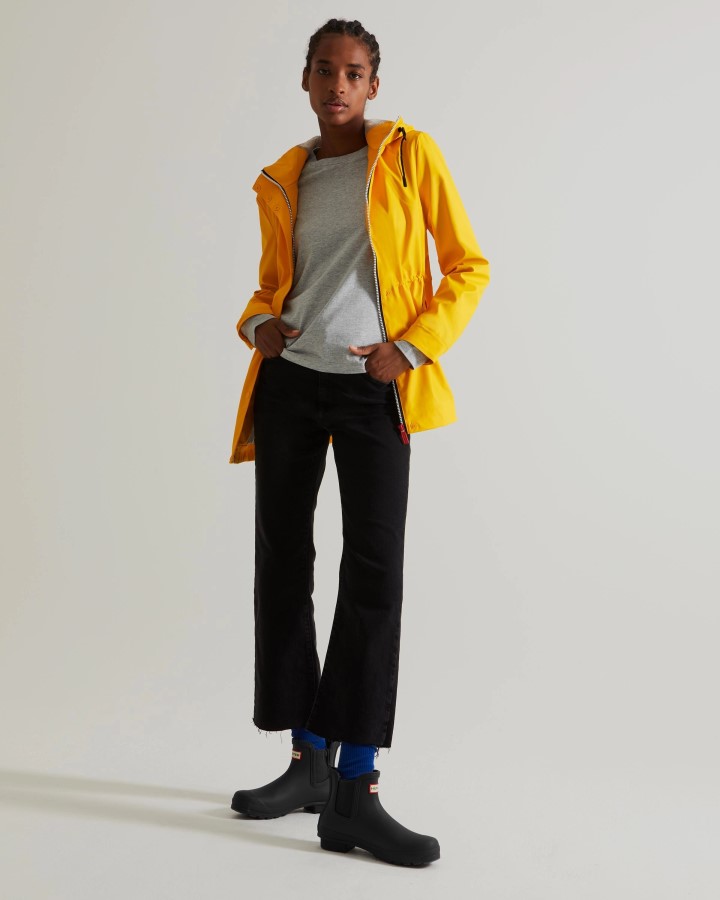 Cazadora Impermeable Ligera Mujer Hunter Amarilla