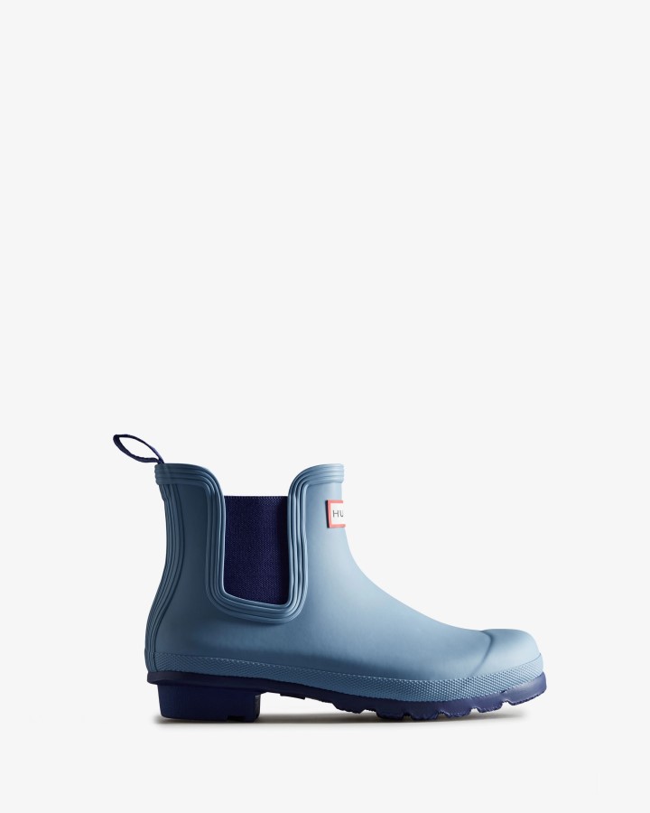 Botas Chelsea Originales Mujer Hunter Bouvet Blue-balder Blue
