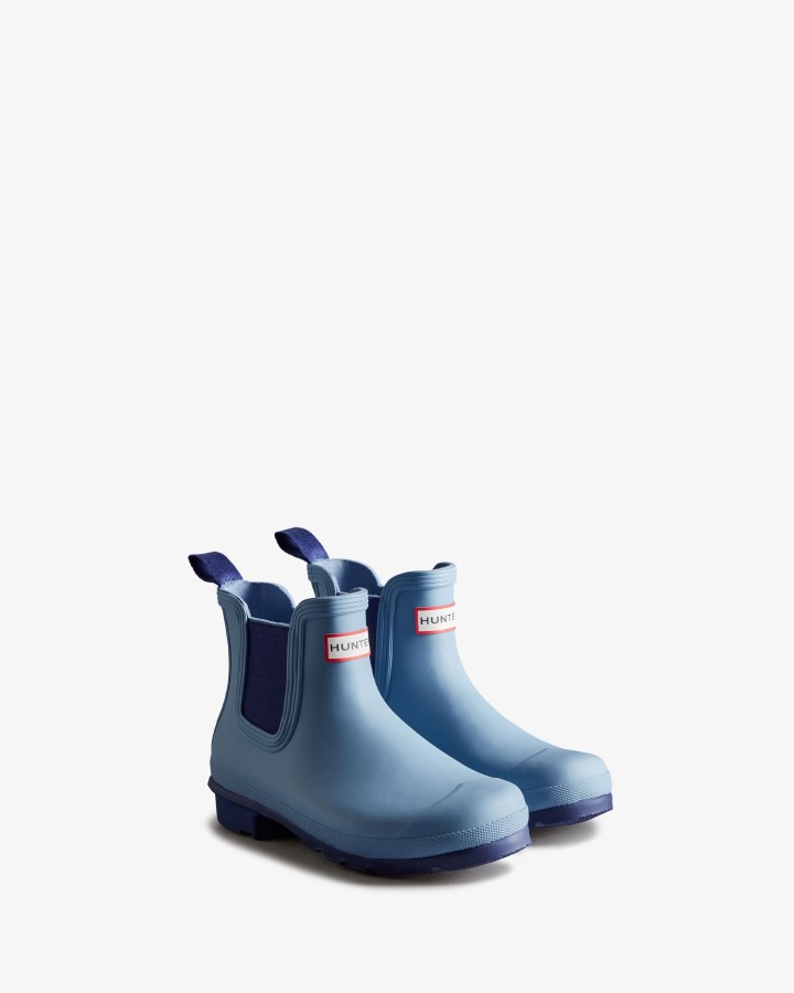 Botas Chelsea Originales Mujer Hunter Bouvet Blue-balder Blue