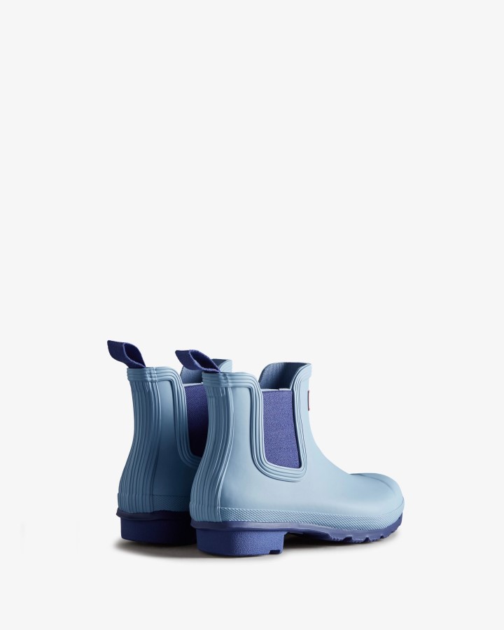Botas Chelsea Originales Mujer Hunter Bouvet Blue-balder Blue