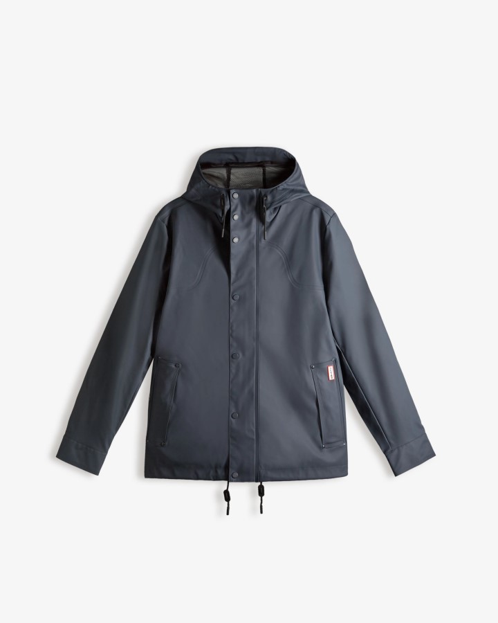 Cazadora Impermeable Ligera Hombre Hunter Azul Marino