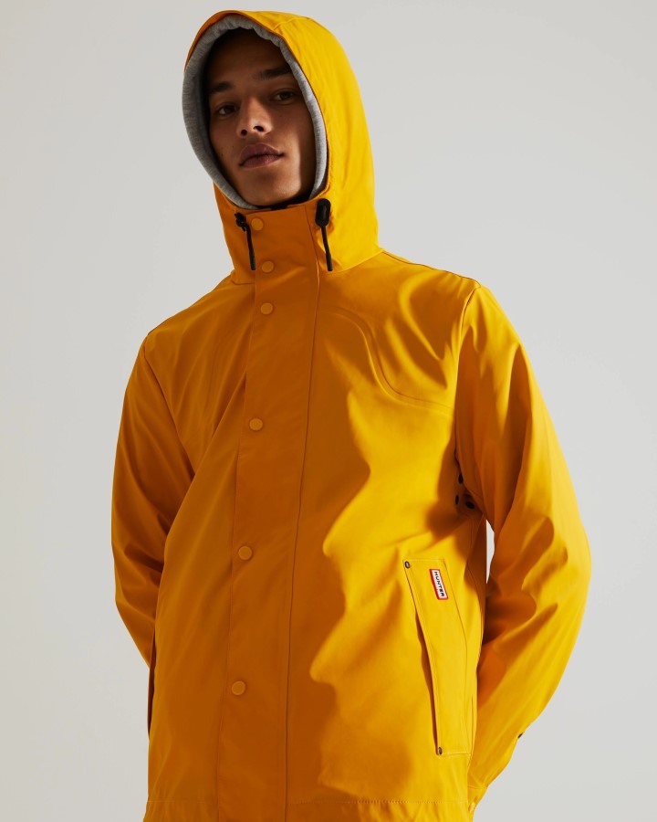 Chaqueta Impermeable Ligera Hunter Hombre Amarilla