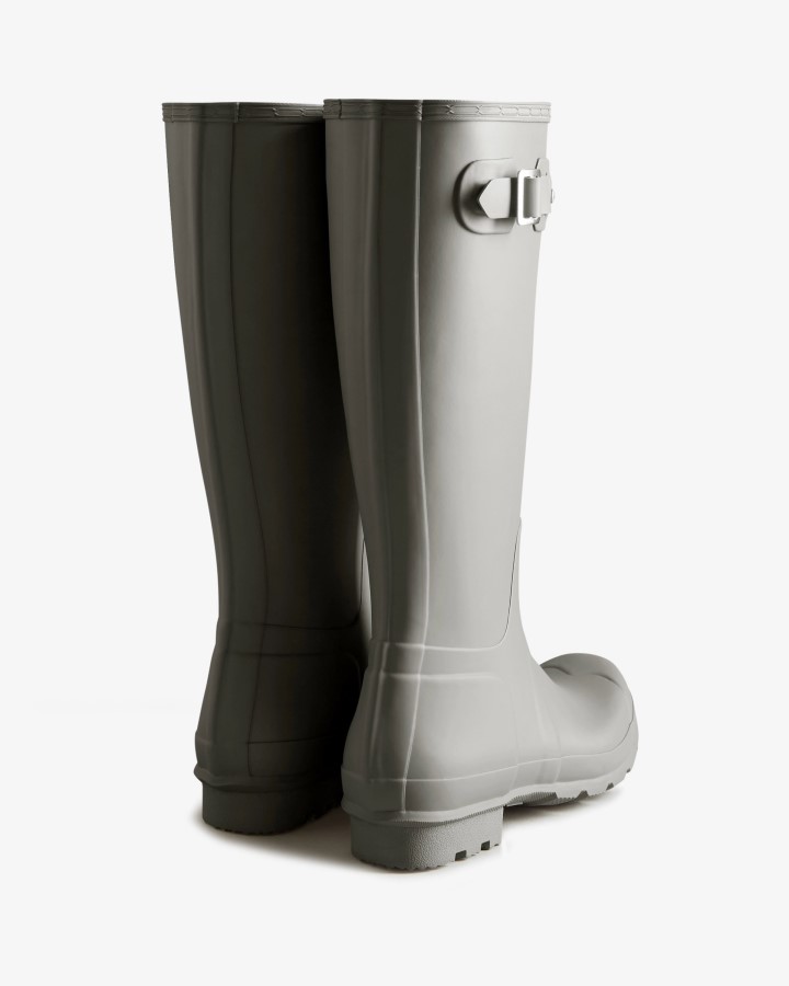 Botas De Lluvia Altas Originales Hunter Para Hombre Gris Docker