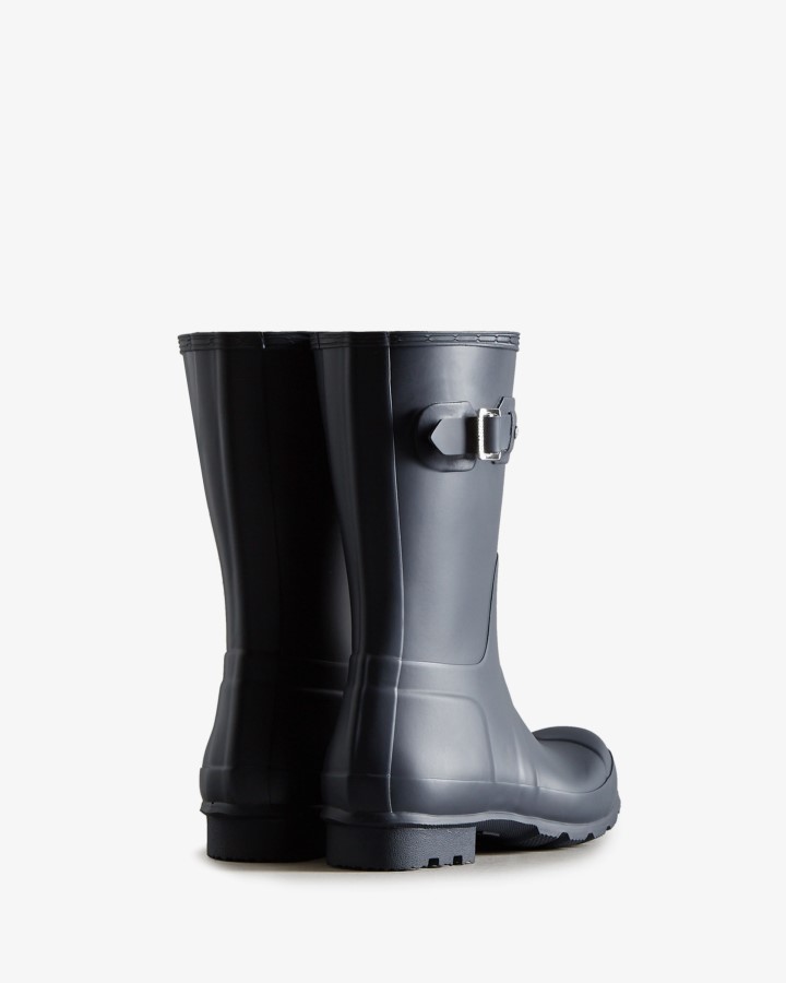 Botas De Agua Cortas Originales Hunter Hombre Azul Marino