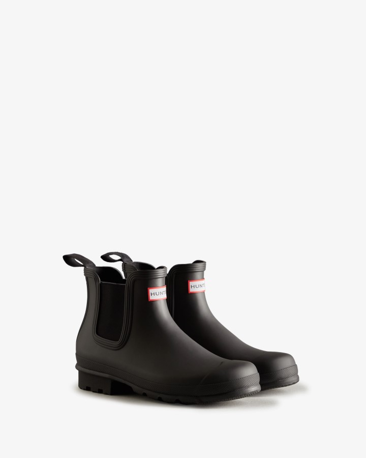 Botas Chelsea Originales Hunter Hombre Negras