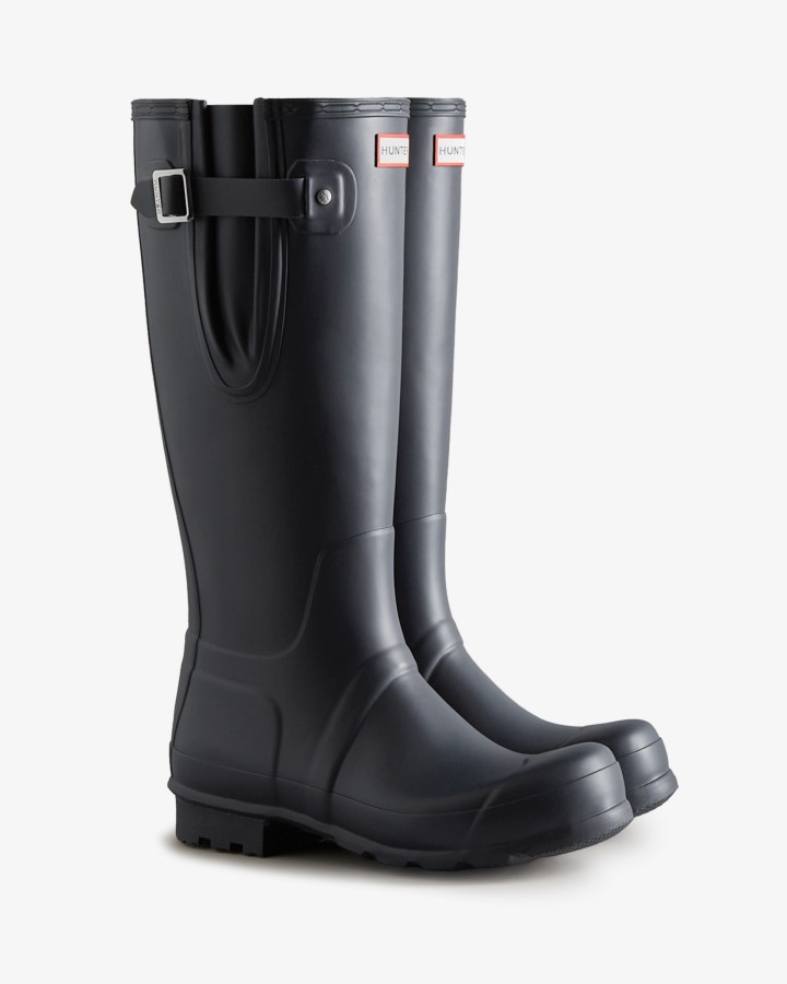Hunter - Botas De Agua Altas Ajustables A Los Lados Para Hombre, Color Azul Marino