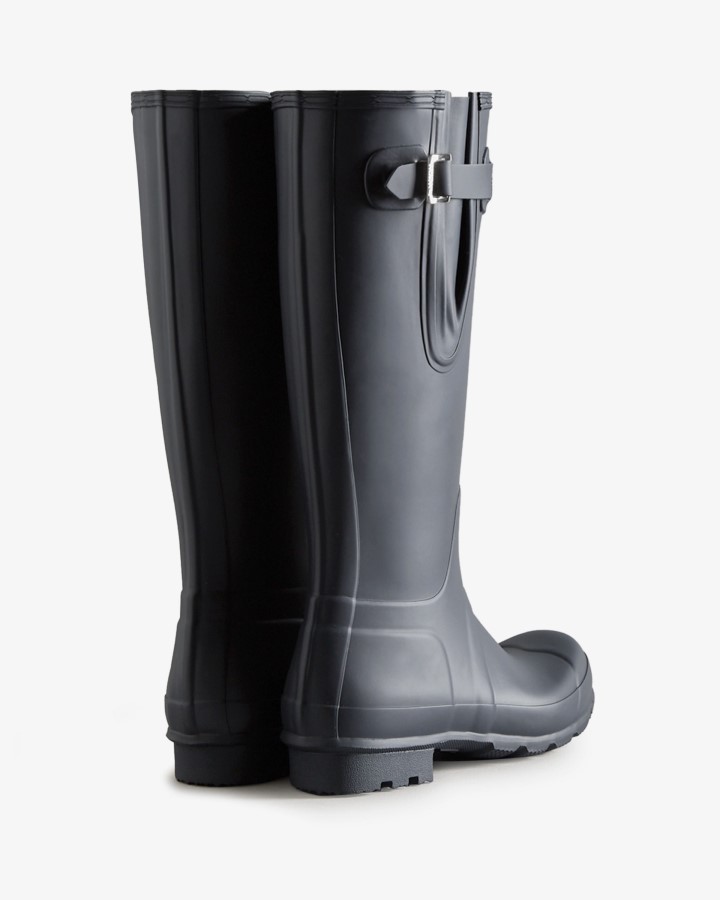 Hunter - Botas De Agua Altas Ajustables A Los Lados Para Hombre, Color Azul Marino