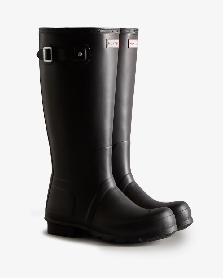 Botas De Agua Altas Con Aislamiento Hunter Para Hombre Negras