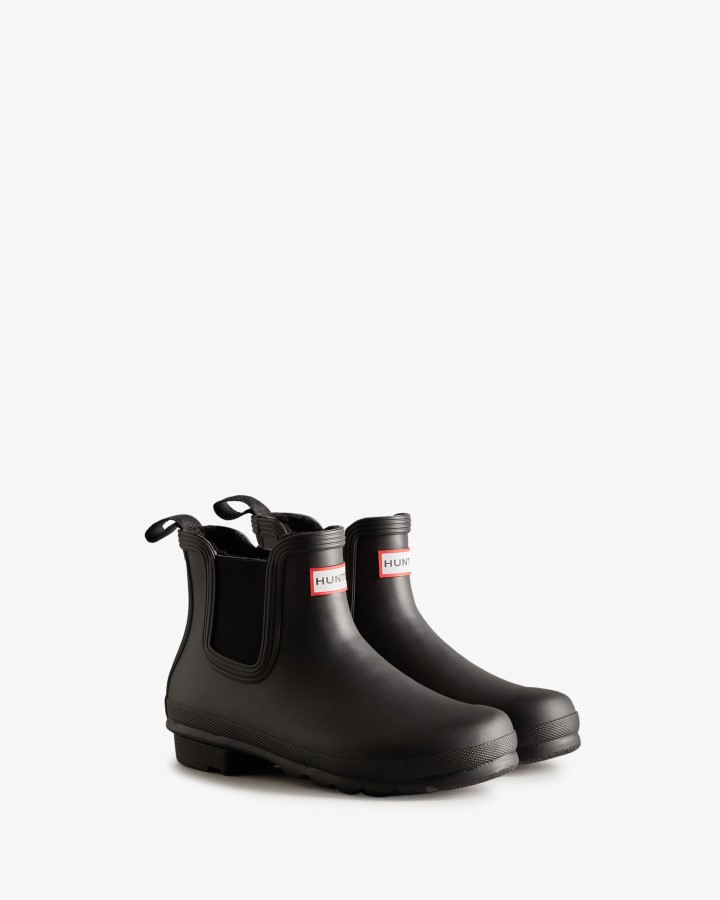 Botas Chelsea Con Aislamiento Mujer Hunter Negras