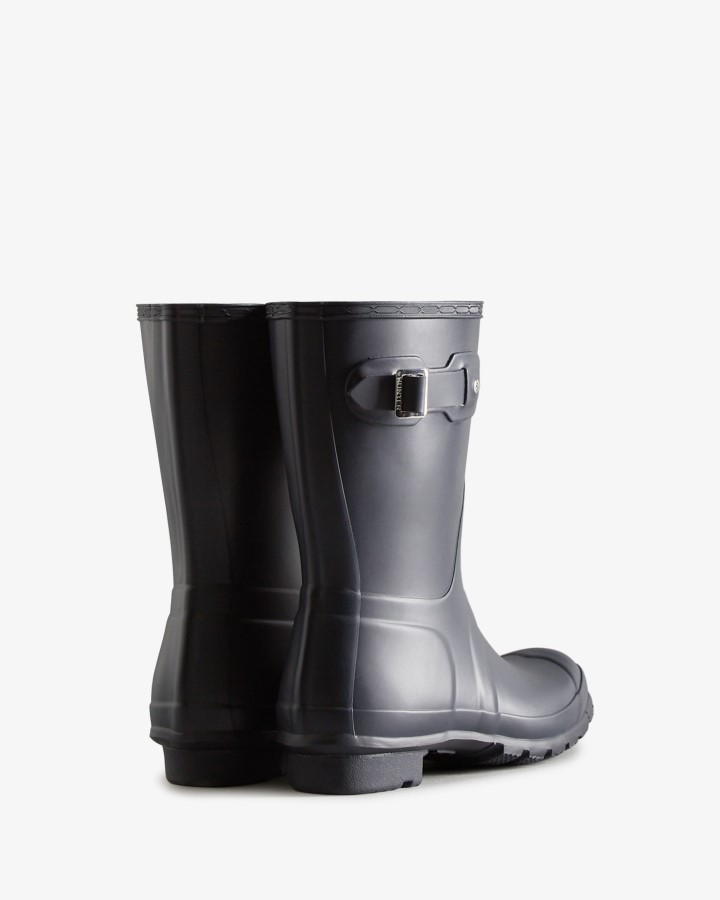 Botas De Agua Cortas Mujer Hunter Original Azul Marino