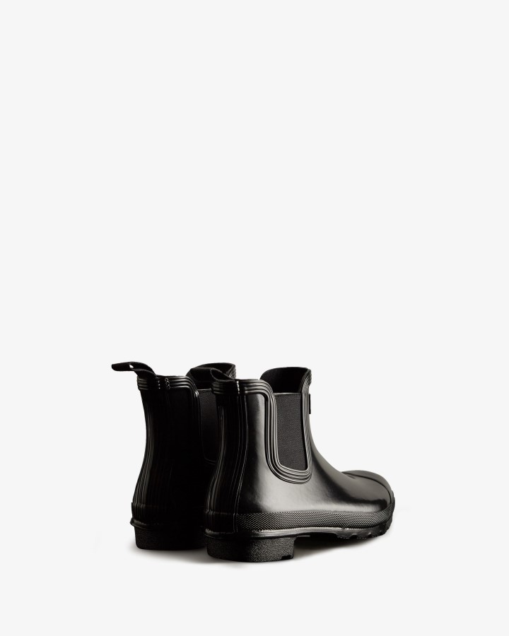 Botas Chelsea De Mujer Hunter Original Gloss Negras