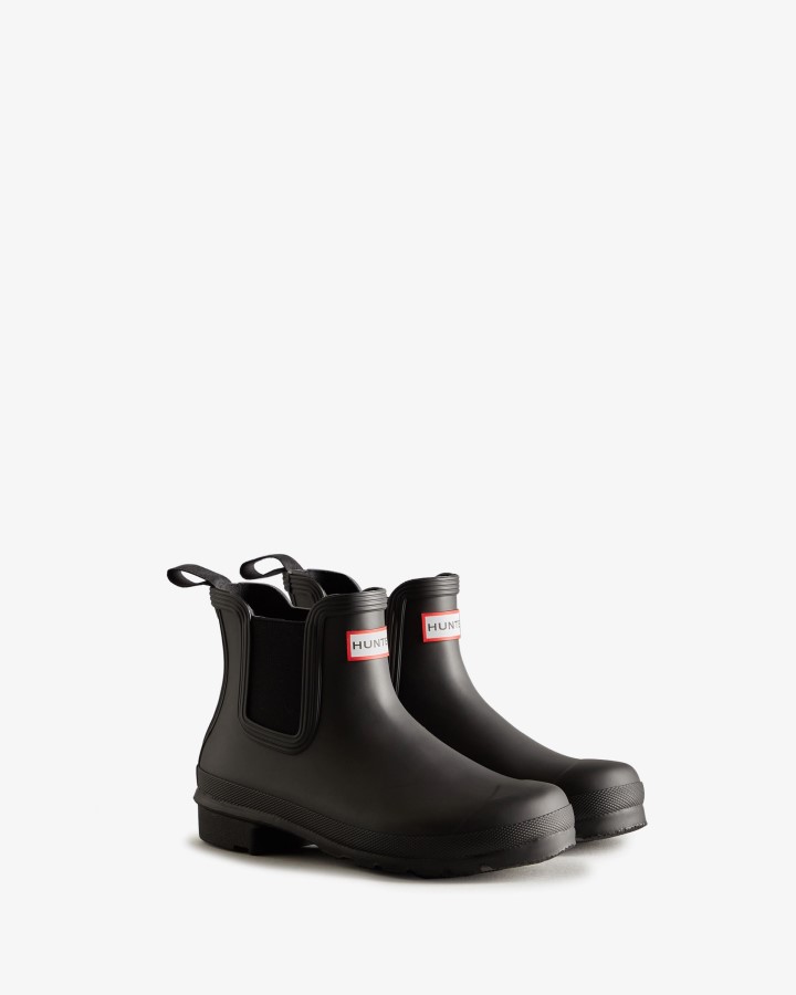 Botas Chelsea Originales Mujer Hunter Negras