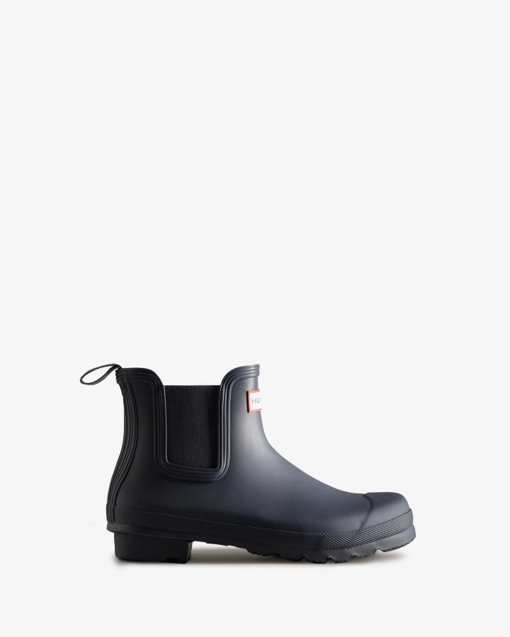 Botas Chelsea Originales Mujer Hunter Azul Marino