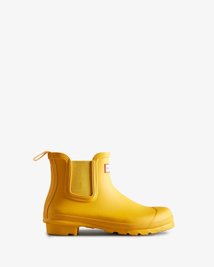 Botas Chelsea Originales Mujer Hunter Amarillas