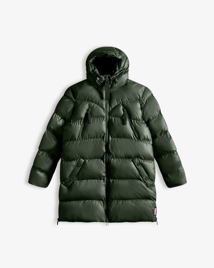 Chaqueta Acolchada Con Aislamiento De Goma Para Mujer Hunter Verde Musgo ártico