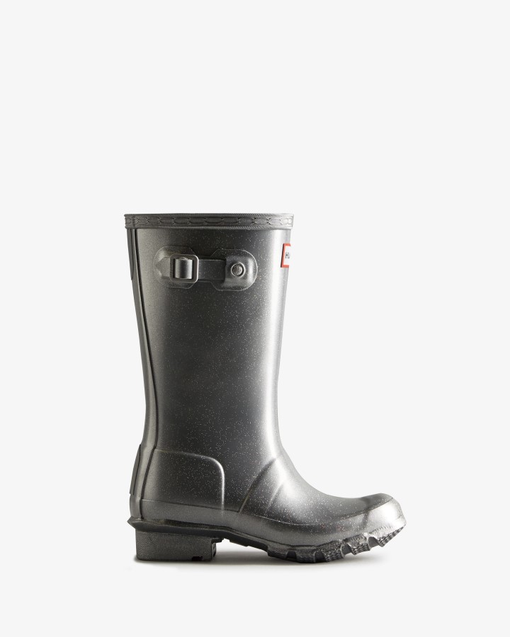 Hunter Big Kids (5-11 Años) Botas De Agua Cosmic Plata