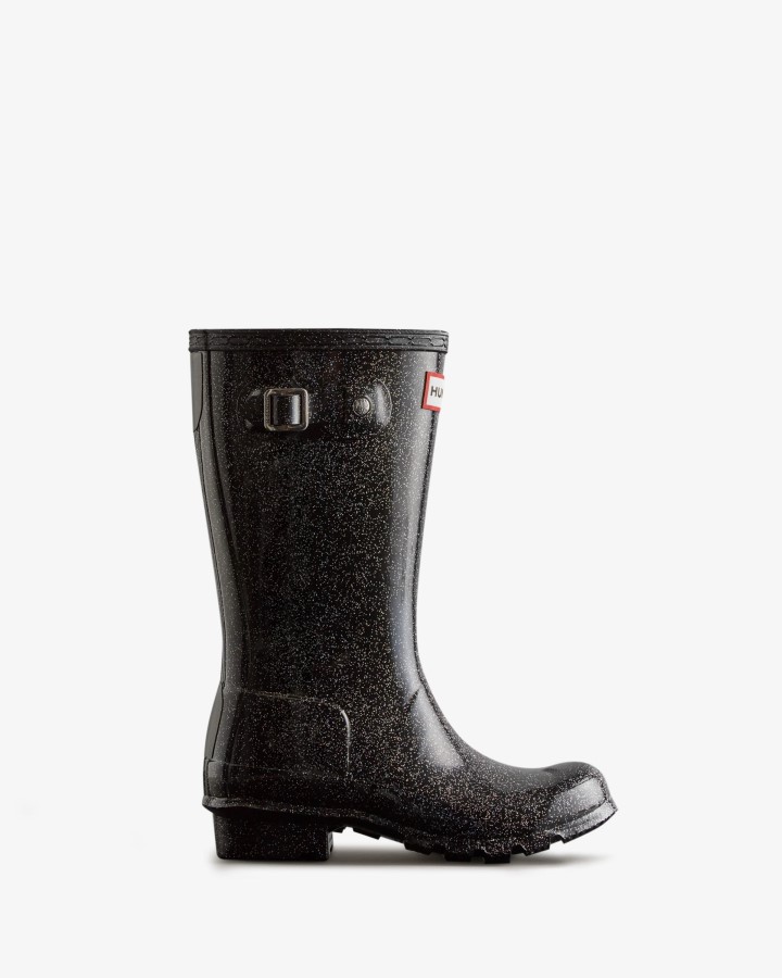 Botas De Agua Hunter Big Kids (5-11 Años) Starcloud Negro Multi
