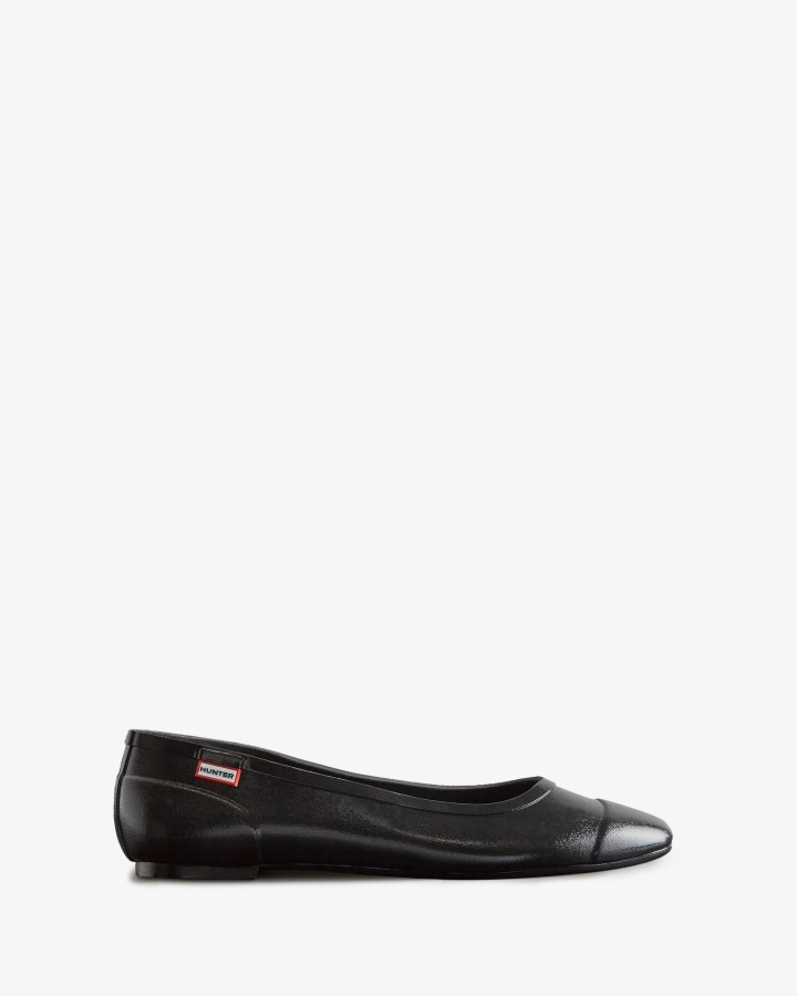 Bailarinas Hunter Mujer Tour Gloss Negro