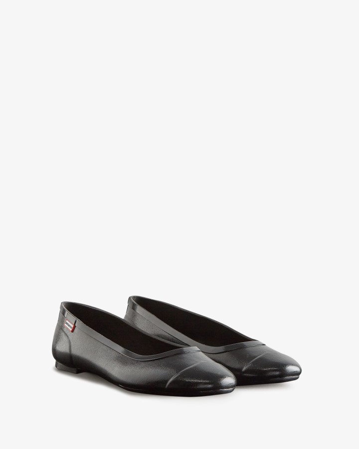 Bailarinas Hunter Mujer Tour Gloss Negro
