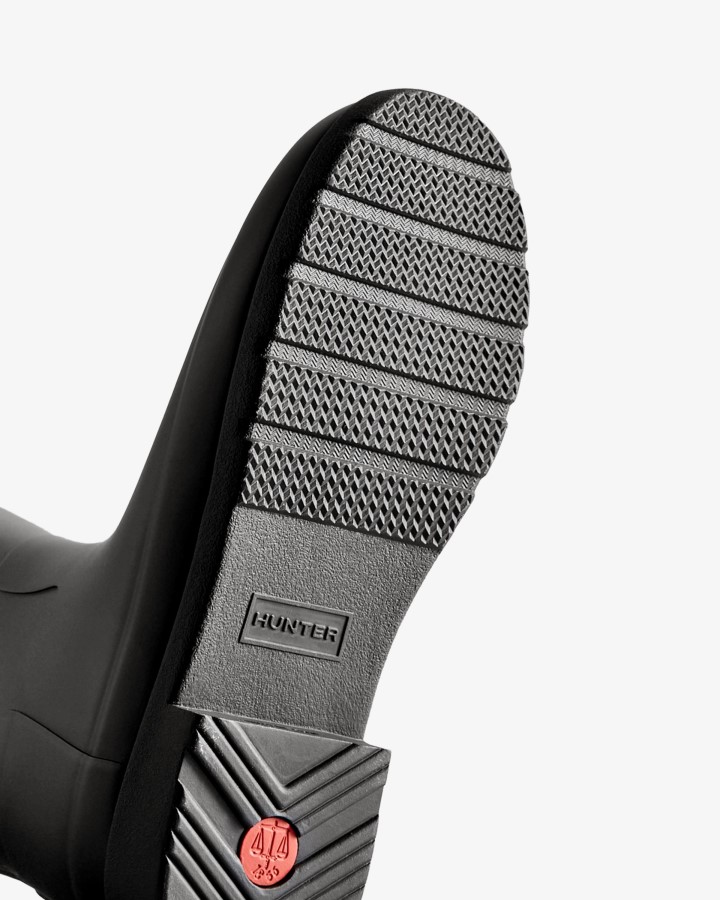 Botas De Lluvia Altas Y Refinadas Para Mujer Hunter Negras