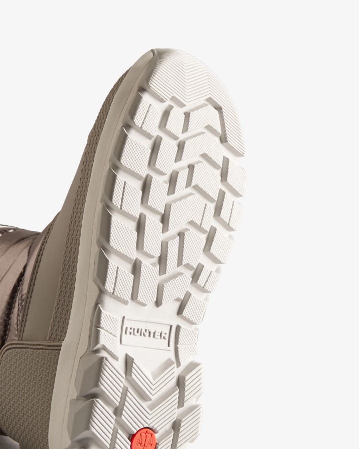Botas Cortas Para La Nieve Con Aislamiento Metalizado Para Mujer Hunter Plata Oscuro-gris Granizo