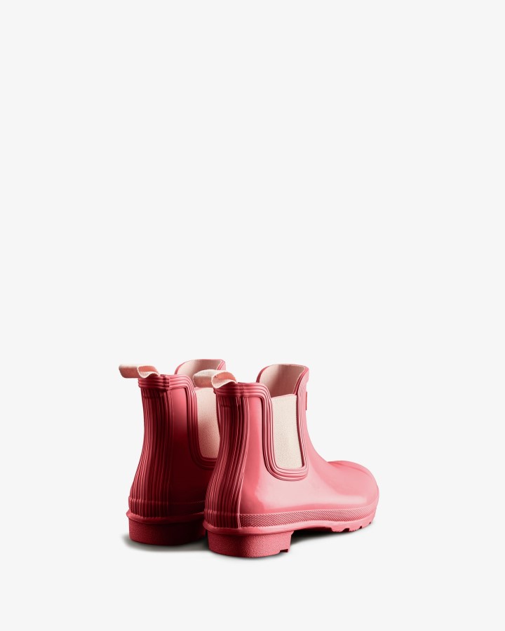 Botas Chelsea Hunter Mujer Original Gloss Rosa Shiver-salt Pink