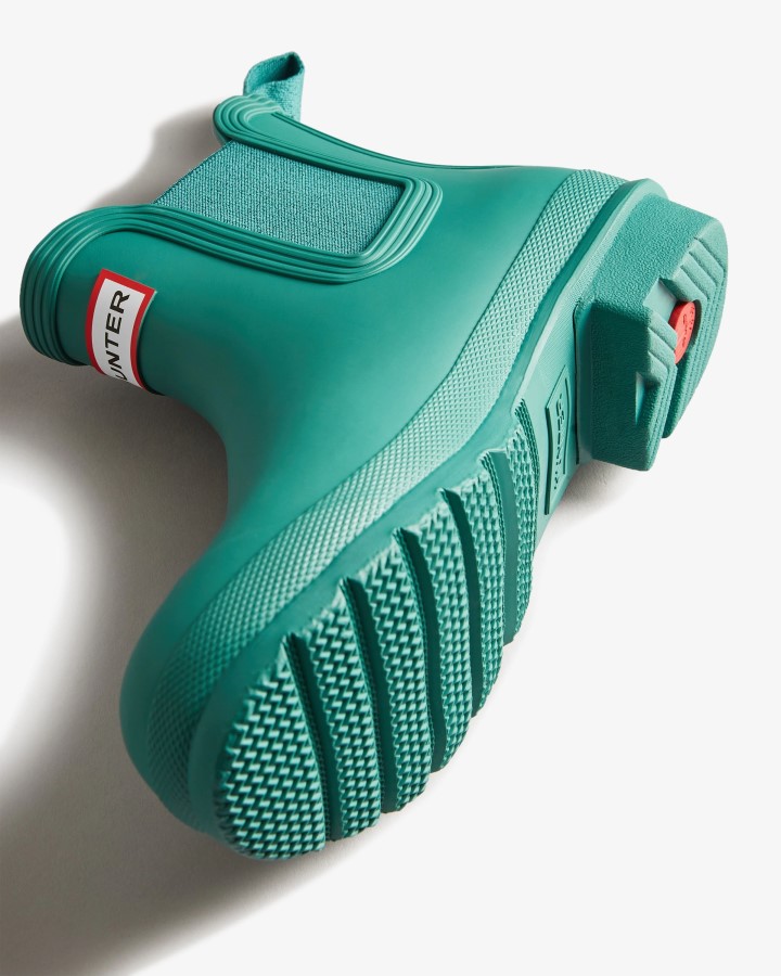 Botas Chelsea Originales Hunter Para Mujer Verde Azulado Thaw