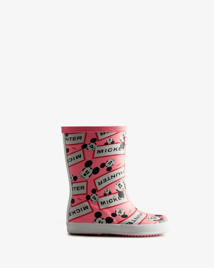 Botas De Lluvia Hunter Kids First (18 Meses-8 Años) Disney Pink Shiver