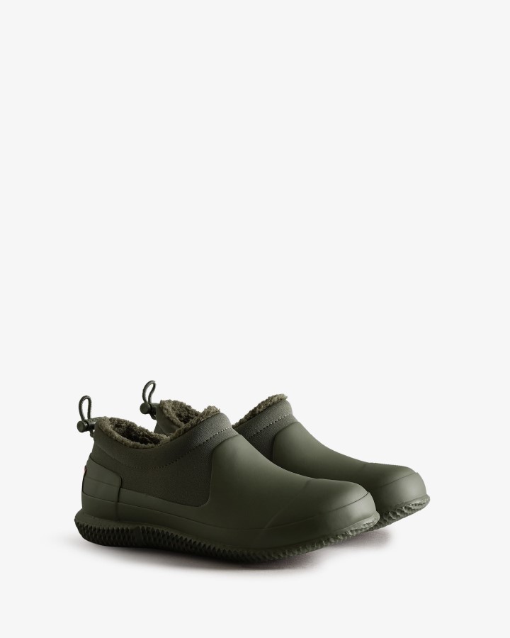 Hunter Zapato De Piel De Oveja Vegana Con Aislamiento Para Mujer Oliva Oscuro