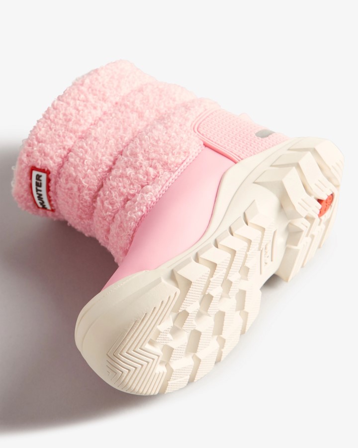 Botas De Nieve De Piel De Oveja Vegana Con Aislamiento Para Niños Pequeños De Hunter (18 Meses-6 Años) Rubor Rosa Descongelado