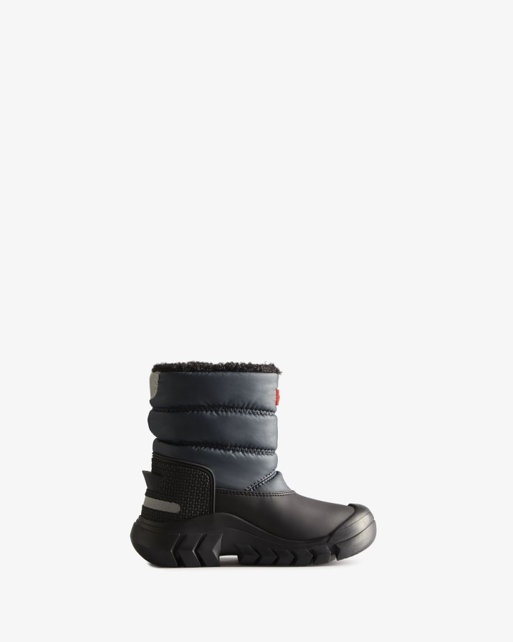 Hunter Botas De Nieve Con Aislamiento Para Niños Pequeños (18 Meses-6 Años) Azul Marino-negro