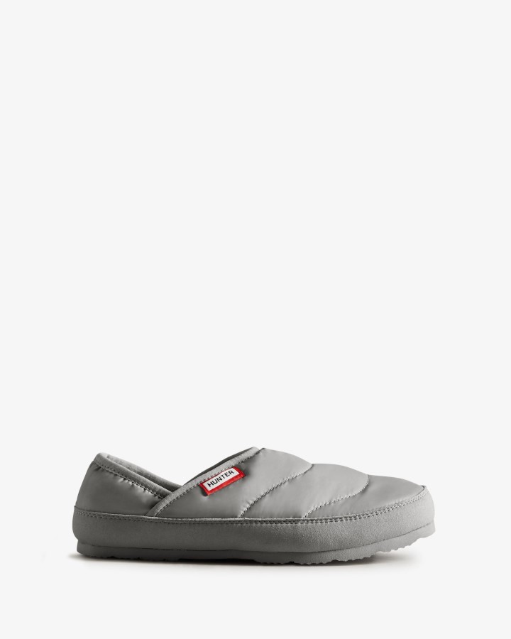 Pantuflas Hunter Mujer Puffer Gris Tundra