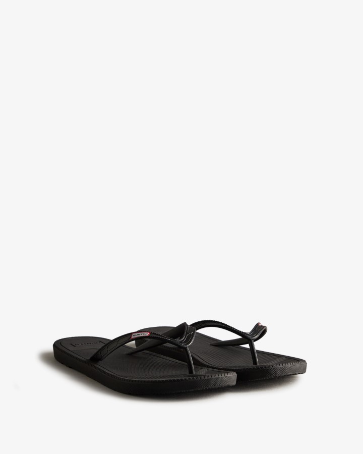 Chanclas Hunter Hombre Negras
