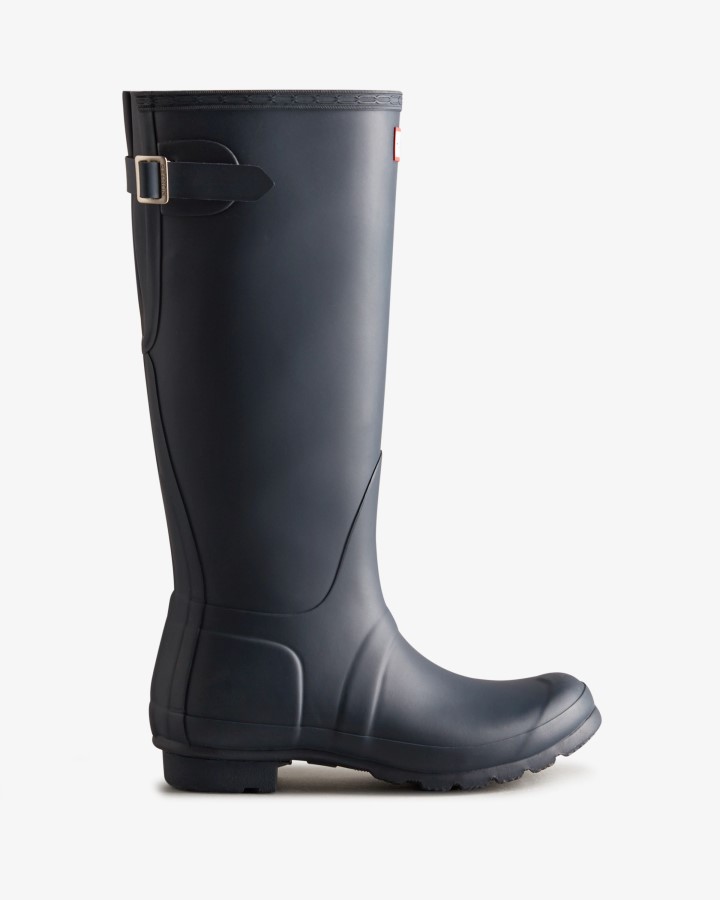 Hunter Botas De Agua Ajustables Con Espalda Alta Para Mujer Azul Marino